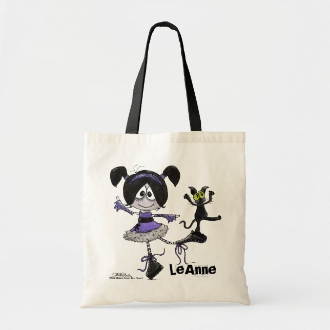 Ballerina Goth Style Tote Bag (Front)