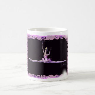 Ballerina Grande Jete Polka Dot Background Mug