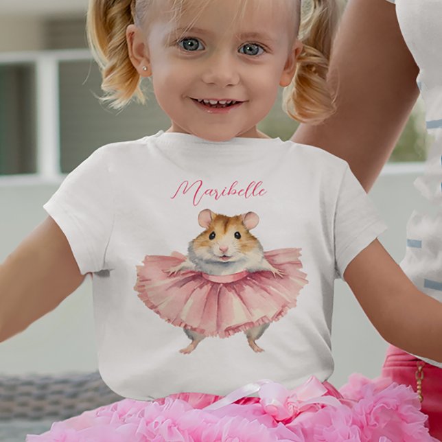 Ballerina Hamster Girl Baby T-Shirt (Creator Uploaded)