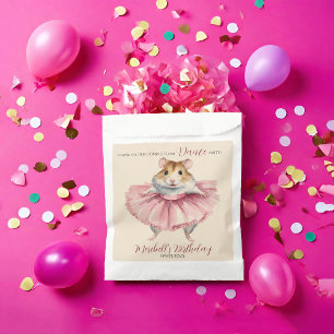 Ballerina Hamster Girls Birthday Dance Party Favour Bag