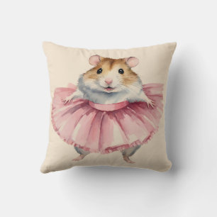 Ballerina Hamster Girls Cushion