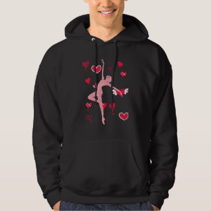 Ballerina Hearts En Pointe Ballet Dancer Dancing B Hoodie
