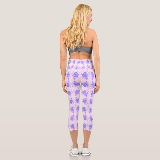 Ballerina Hippo Ballet Dancer Capri Leggings (Back)
