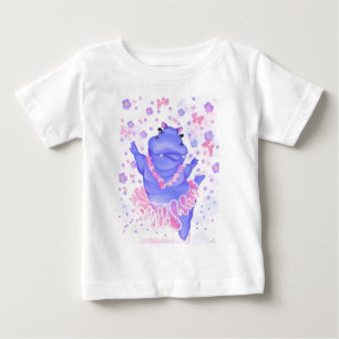 Ballerina Hippo Ballet Dancer Funny Baby T-Shirt