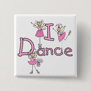 Ballerina I Dance T-shirts and Gifts 15 Cm Square Badge