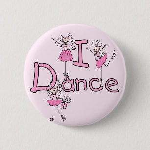 Ballerina I Dance T-shirts and Gifts 6 Cm Round Badge