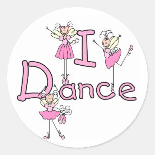 Ballerina I Dance T-shirts and Gifts Classic Round Sticker