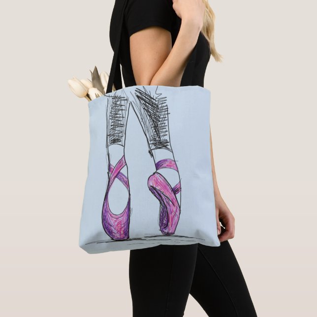Ballerina I Love To Dance Tote Bag (Close Up)