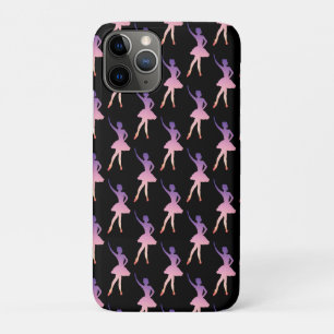 Ballerina in modern geometric pink purple  iPhone 11 pro case