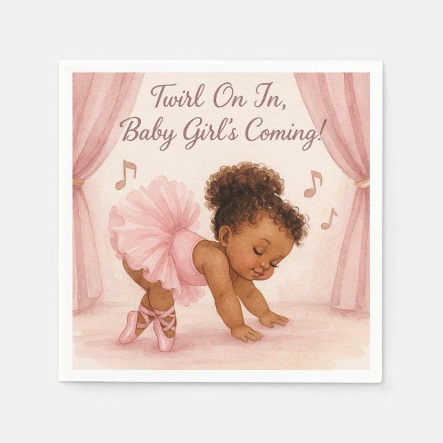 Ballerina in the Making Napkin (Front)