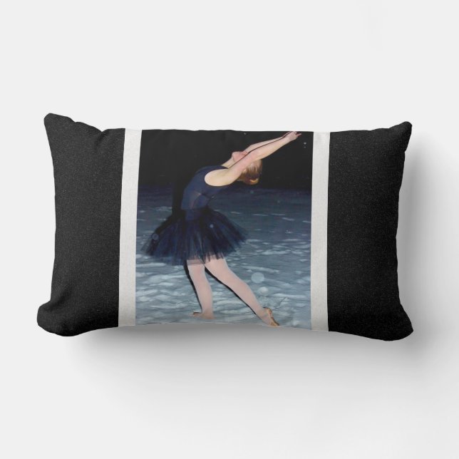 Ballerina in the Snow - Lumbar Cushion (Front)