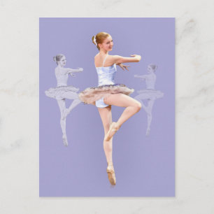 Ballerina in Triplicate, Postcard