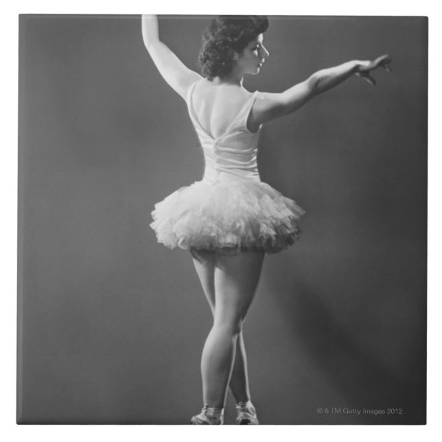 Ballerina in Tutu Ceramic Tile (Front)