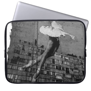BALLERINA IN WHITE DRESS MURAL LAPTOP SLEEVE