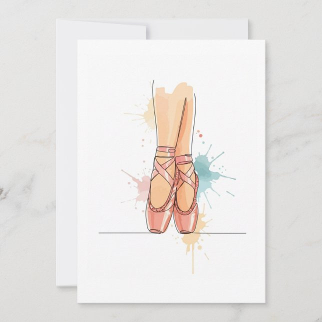 ballerina invitation (Front)