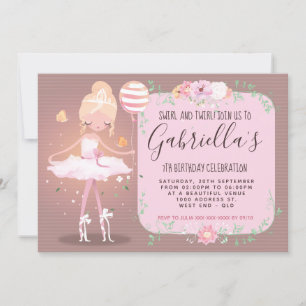 Ballerina Invitation