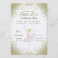 Ballerina Invitation