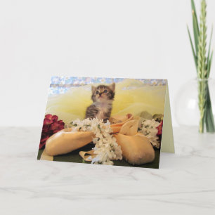 Ballerina Kate - Cute Personalised Cat Birthday Card