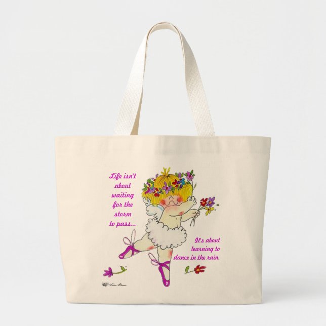 Ballerina - Learning to Dance in the Rain Tote (Front)