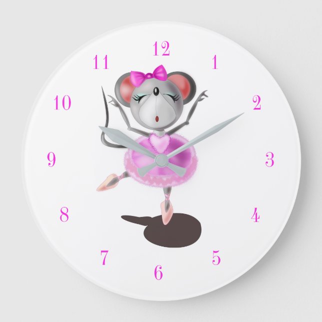 Ballerina Mouse Clock (Front)