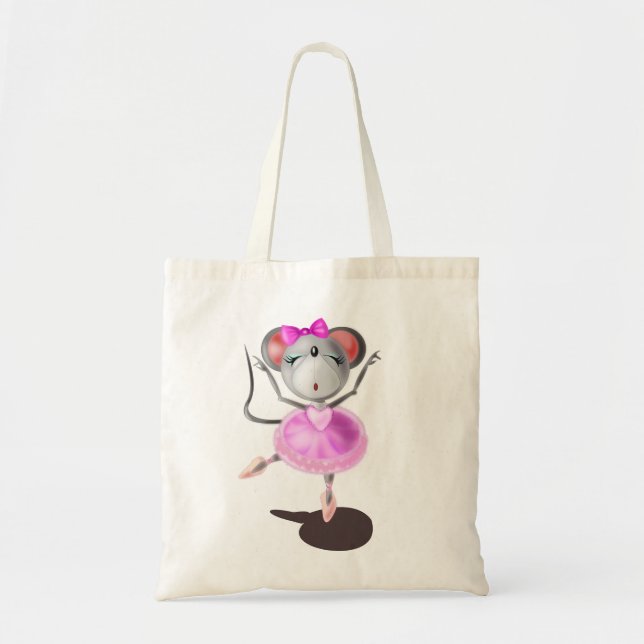 Ballerina Mouse Tote Bag Ballet Dancer (Front)