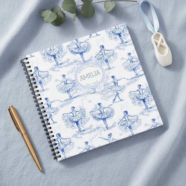 Ballerina Moves Pattern Blue ID738 Notebook (Creator Uploaded)