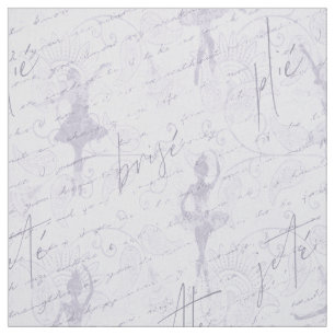 Ballerina Moves Pattern Violet ID738 Fabric