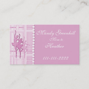 Ballerina Mummy Calling Card