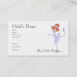 Ballerina Mummy/Daddy Cards