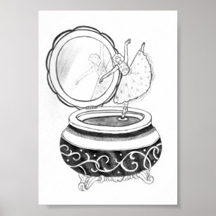 Ballerina Music Box Poster