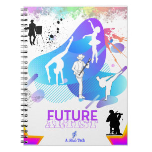 Ballerina Musician Martial Artist Spiral Notebook