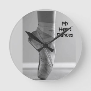BALLERINA MY HEART DANCES WALL CLOCK