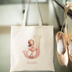 Ballerina Name Tote Bag
