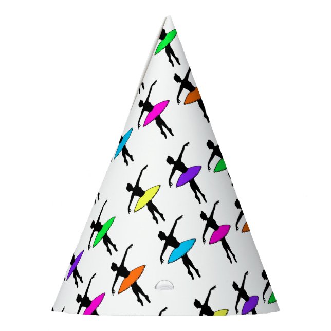 Ballerina Neon Ballet Dancers Dance Class Party Hat (Left)