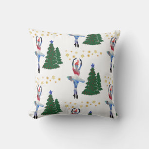 Ballerina New Year Throw Cushion 41 x 41 cm