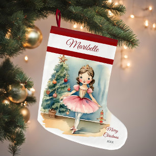 Ballerina Nutcracker Christmas Stocking