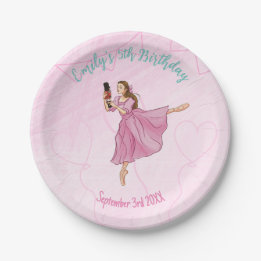 Ballerina Nutcracker Girl Birthday Party Paper Plate
