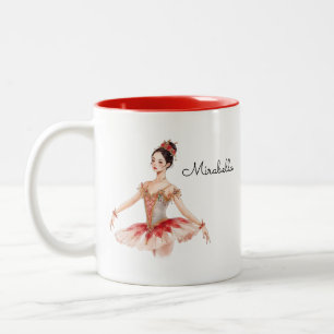 Ballerina Nutcracker Two-Tone Coffee Mug