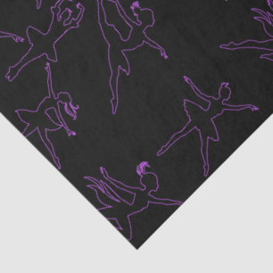 Ballerina Outlines Black Tissue Paper