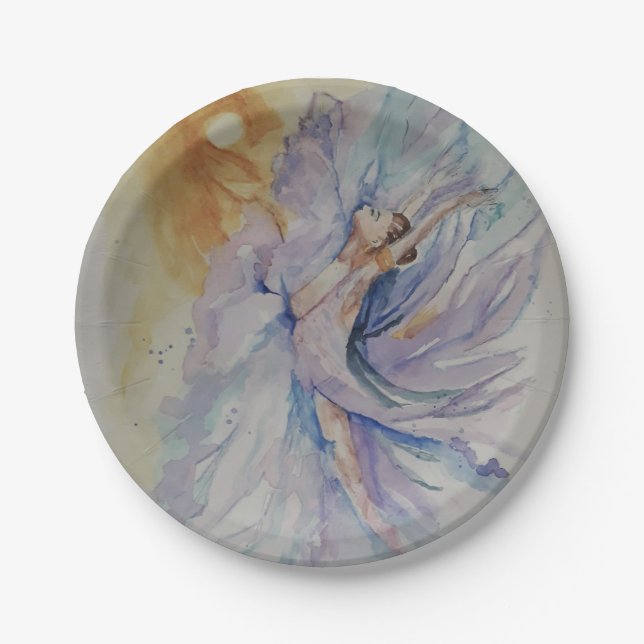 Ballerina Paper Plate (Front)