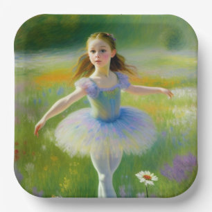 Ballerina  paper plate