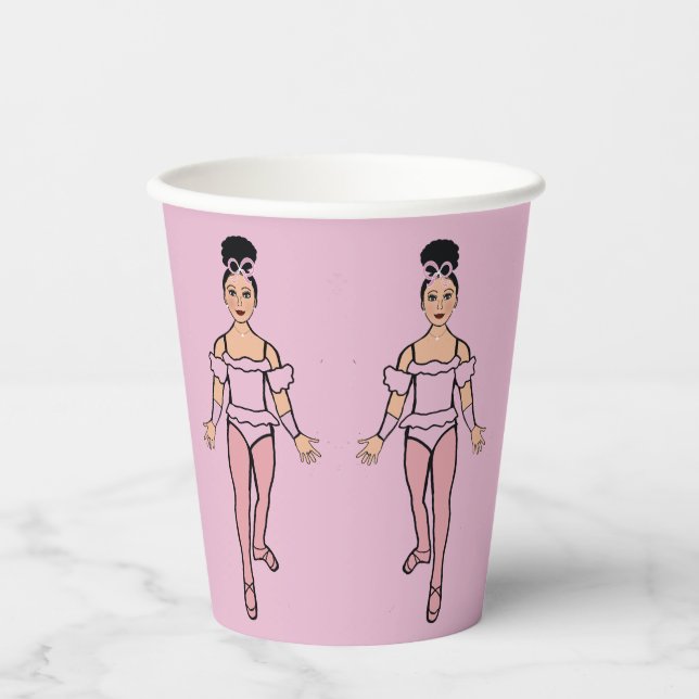 Ballerina Party 8oz Paper Cup, #2 Cups (Front)