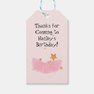 Ballerina Party Favour Tag