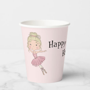 Ballerina Party Personalised Paper Cups