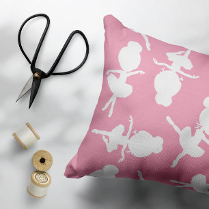 Ballerina Pattern, Ballet Girls, Ballet Dance Decorative Cushion