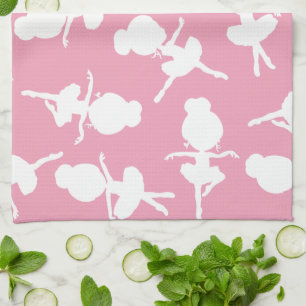 Ballerina Pattern, Ballet Girls, Ballet Dance Tea Towel