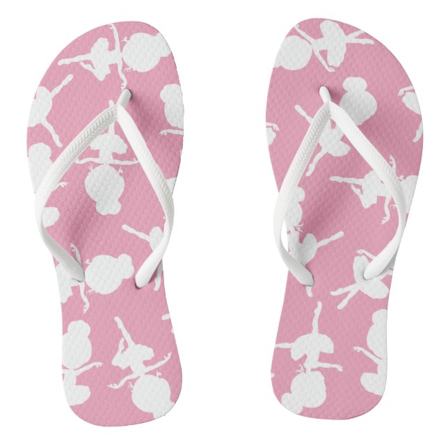 Ballerina Pattern, Ballet Girls, Ballet Dance Thongs (Footbed)
