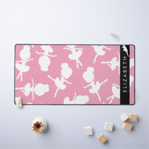 Ballerina Pattern, Ballet Girls, Dance, Your Name Desk Mat