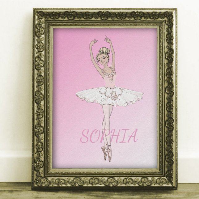Ballerina Personal Pink Girls Poster (Creator Uploaded)