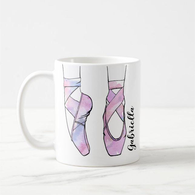 Ballerina Personalised Ballet Coffee Mug (Left)